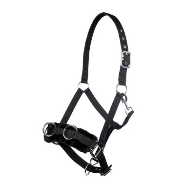 Filet caveçon HKM en nylon rembourré Filet caveçon HKM en nylon rembourré