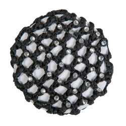 Net met glinsterende stenen HKM Zwart