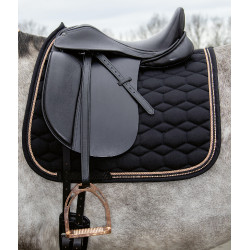 Tapis Rosegold Glamour Style HKM Noir / or rose