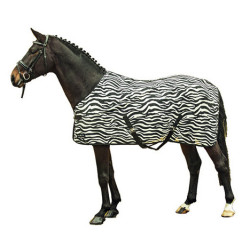 Zebra vliegendeken met kruissingels HKM Zebra vliegendeken met kruissingels HKM