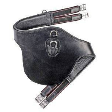 Sangle bavette HKM Noir Sangle bavette HKM Noir