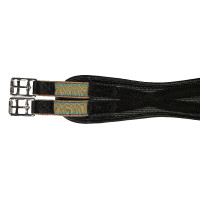 Elastische PVC-singel met stiksels HKM Zwart Elastische PVC-singel met stiksels HKM Zwart