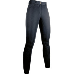 Pantalon Rosegold Glamour Style fond intégral Alos HKM Noir / or rose Pantalon Rosegold Glamour Style fond intégral Alos HKM Noir / or rose