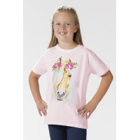 T-shirt enfants Flower Horse HKM Rose T-shirt enfants Flower Horse HKM Rose
