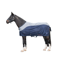 Couverture anti-mouches Rain HKM Bleu foncé / gris Couverture anti-mouches Rain HKM Bleu foncé / gris