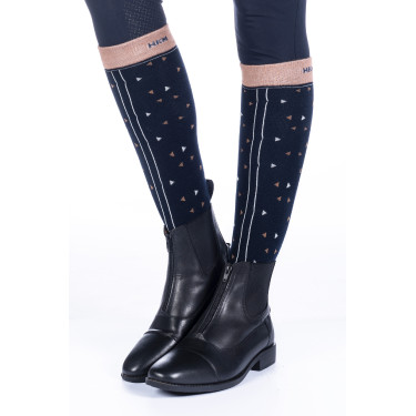 Minimal HKM Sokken Marineblauw / camelkleurig Minimal HKM Sokken Marineblauw / camelkleurig