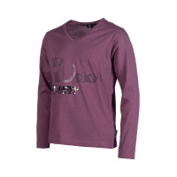Polo à manches longues HKM Alva Print Lilas Bleu Polo à manches longues HKM Alva Print Lilas Bleu
