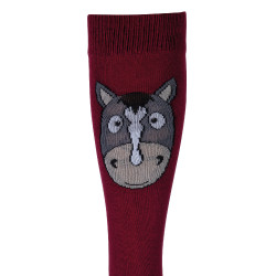 Chaussettes pour enfants  Grenada HKM lot de 3 Rose / lie de vin Chaussettes pour enfants  Grenada HKM lot de 3 Rose / lie de vin