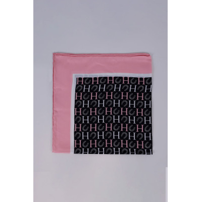Foulard Harcour Sarja Noir / rose / blanc