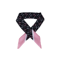 Sjaal Harcour Sarja Zwart / roze / wit