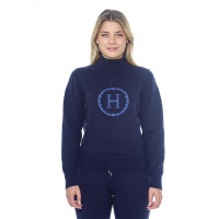 Pull Harcour Plaza femme Marine