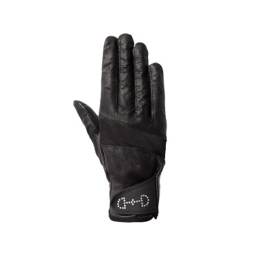 Leren en mesh handschoenen dames Horze Leren en mesh handschoenen dames Horze