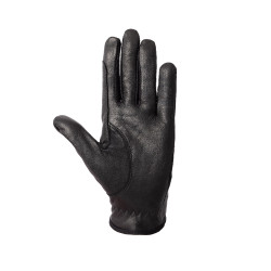 Gants cuir et mesh femme Horze Noir