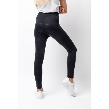 Kinderpaardrijlegging met volledig siliconen zitvlak Madison Horze Donker marineblauw