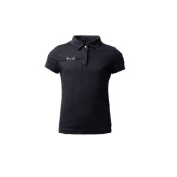 Polo fonctionnel à manches courtes Denise enfant Horze Bleu marine foncé Polo fonctionnel à manches courtes Denise enfant Horze Bleu marine foncé