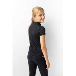 Polo fonctionnel à manches courtes Denise enfant Horze Bleu marine foncé Polo fonctionnel à manches courtes Denise enfant Horze Bleu marine foncé