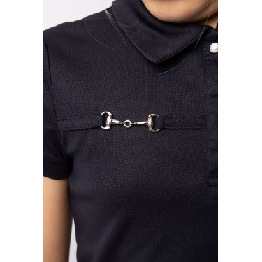Functioneel poloshirt met korte mouwen Denise kind Horze Functioneel poloshirt met korte mouwen Denise kind Horze