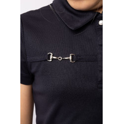 Polo fonctionnel à manches courtes Denise enfant Horze Bleu marine foncé Polo fonctionnel à manches courtes Denise enfant Horze Bleu marine foncé