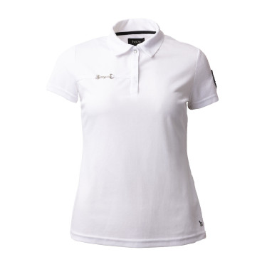 Polo fonctionnel à manches courtes Denise femme Horze Blanc Polo fonctionnel à manches courtes Denise femme Horze Blanc