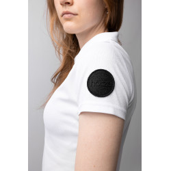 Polo fonctionnel à manches courtes Denise femme Horze Blanc Polo fonctionnel à manches courtes Denise femme Horze Blanc