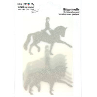 Motif thermocollant dressage HKM Argent flex moda glitter Motif thermocollant dressage HKM Argent flex moda glitter