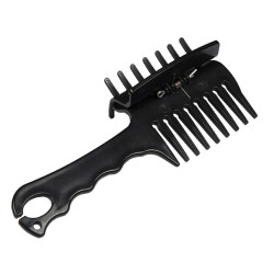Peigne avec aide à tresser HKM Noir