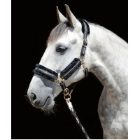 Licol Rosegold HKM Noir / or rose Licol Rosegold HKM Noir / or rose