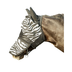 HKM vliegenmasker Zebra bescherming neusgaten HKM vliegenmasker Zebra bescherming neusgaten