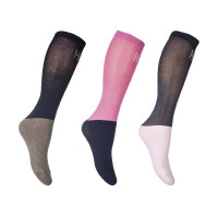 Chaussettes HKM Microcotton Colour par 3 Bleu / vert / orange Chaussettes HKM Microcotton Colour par 3 Bleu / vert / orange