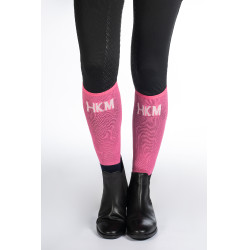 Chaussettes HKM Microcotton Colour par 3 Rose / marine / gris