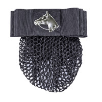 Barrette avec filet HKM Noir Barrette avec filet HKM Noir