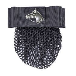 Barrette avec filet HKM Noir