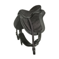 Shetland zadel zonder boom HKM Zwart / zwart
