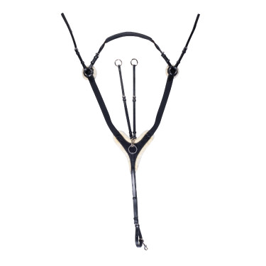 Borsttuig Cambridge synthetische schapenvacht HKM Zwart