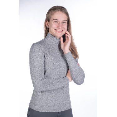 T-shirt manches longues col roulé Ruby HKM Gris T-shirt manches longues col roulé Ruby HKM Gris