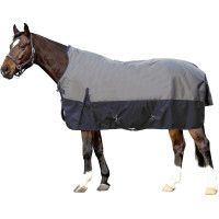 Couverture highneck HKM Memphis 1680D doublure fine Gris / noir