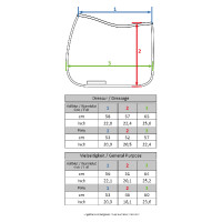 Tapis surpiqué CSO HKM Blanc
