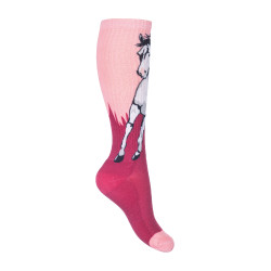 Chaussettes pour enfants Helsinki HKM Rose / lie de vin Chaussettes pour enfants Helsinki HKM Rose / lie de vin