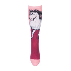 Chaussettes pour enfants Helsinki HKM Rose / lie de vin Chaussettes pour enfants Helsinki HKM Rose / lie de vin