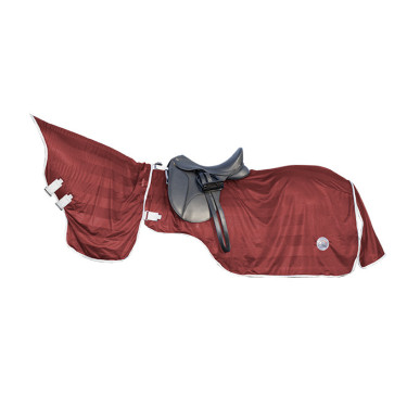 Vliegendeken met afneembare hals HKM Donkerrood Vliegendeken met afneembare hals HKM Donkerrood