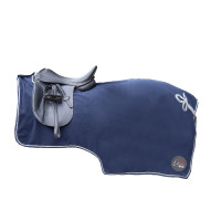 Polar fleece uitrijdeken HKM Donkerblauw