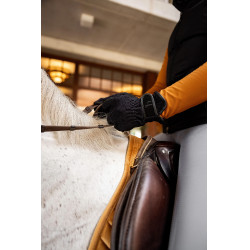 Gants de cavalier multi-stretch Noir Gants de cavalier multi-stretch Noir