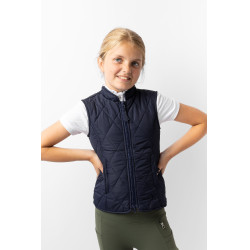 Veste matelassée classique  enfant Horze Bleu foncé peacoat