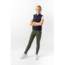 Veste matelassée classique  enfant Horze Bleu foncé peacoat