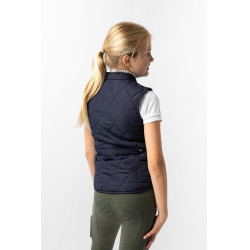 Veste matelassée classique  enfant Horze Bleu foncé peacoat