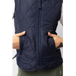 Veste matelassée classique  enfant Horze Bleu foncé peacoat