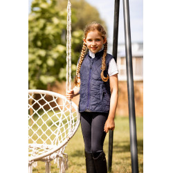 Veste matelassée classique  enfant Horze Bleu foncé peacoat