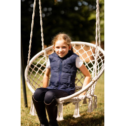 Veste matelassée classique  enfant Horze Bleu foncé peacoat