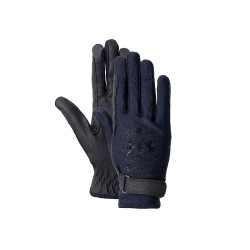 Gants d'équitation B Vertigo Laia femme avec logo imprimé Marine foncé Bleu Gants d'équitation B Vertigo Laia femme avec logo imprimé Marine foncé Bleu