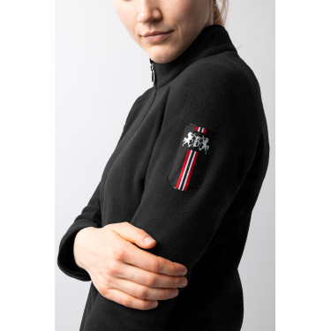 Veste d'équitation polaire stretch B Vertigo Cleo femme Noir
